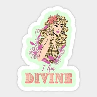 I Am Divine - Blonde Beauty Sticker